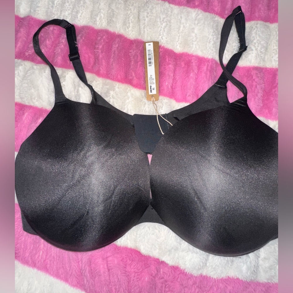 Skims Ultimate Push-Up Plunge Bra Black - NWT 42DD - Picture 1 of 3